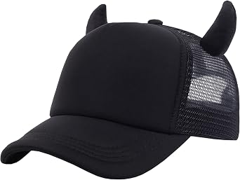 Adjustable Cap Baseball Cap Sun Hat Net Cap Casual Hat Cotton Cow Born Hat for Adult,Black, Black, One Size