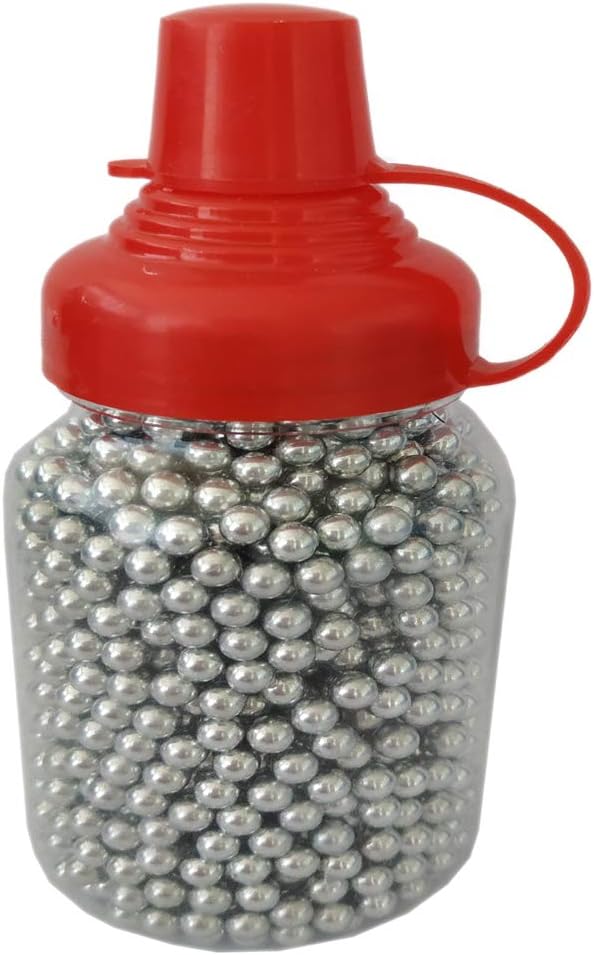 LIANG JING JING1500Qty 4.5mm Steel BBS .177Caliber Znic Plated Precision Balls Steel Pellets Bottle Package
