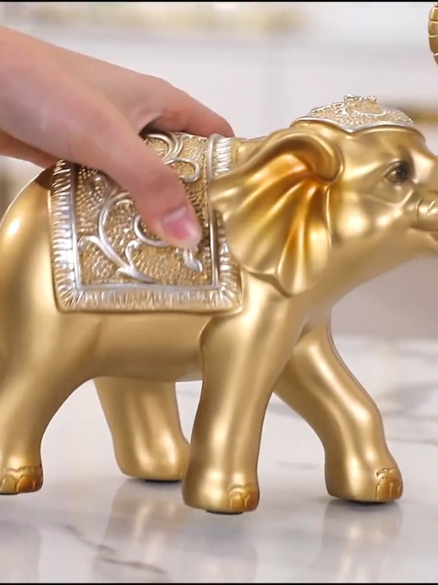 Estatua de Elefante Blanco Feng Shui 13.5x6.5x14cm miniatura 7