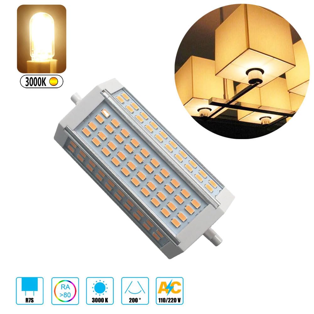 135mm dwustronne ściemnialne żarówki LED typu J 40W R7S 135mm lampa LED (400W J135 wymiana żarówki halogenowej), żarówki LED SMD 5630 żarówka wbudowany wentylator chłodzący