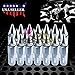 Silver 20 PCS M12x1.5 Lug Nuts Spiked 60mm Extended Tuner Aluminum Wheels Rims Cap WN03