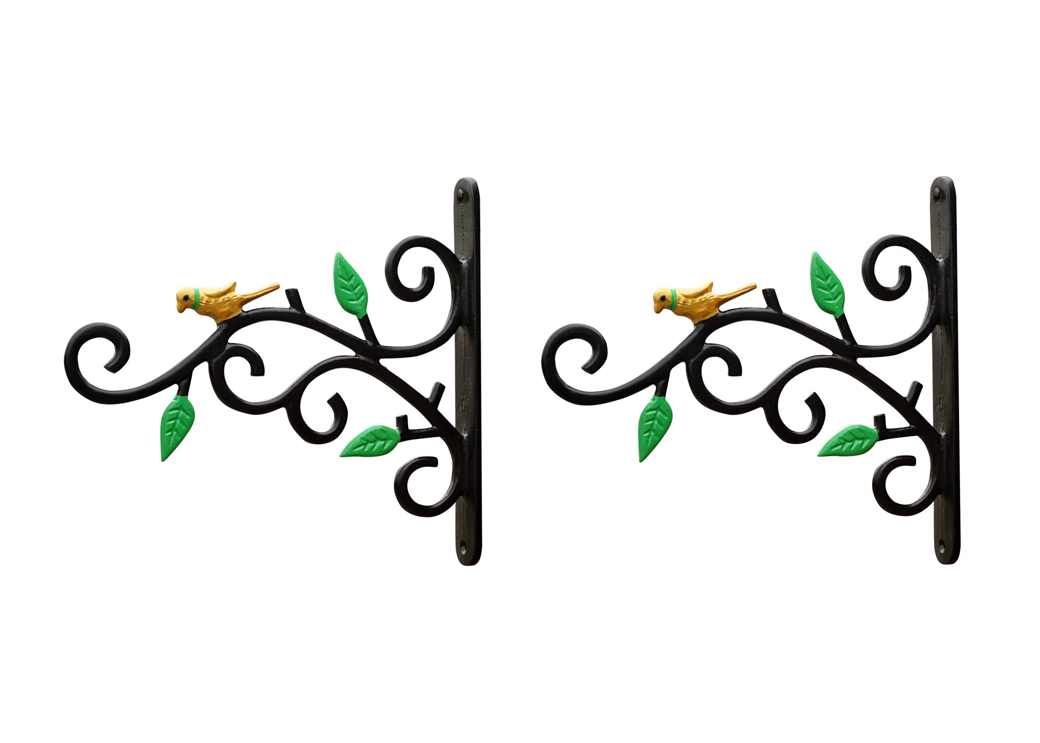 (RES)Metal Wall Hook Hanging Plant Bracket | Decorative Straight Plant Hanger for Pots Bird Feeders Planters, Lanterns, Cotton Wind Chimes Indoor and Outdoor, Hanger (Pack Of 2, Black 35)-image-47