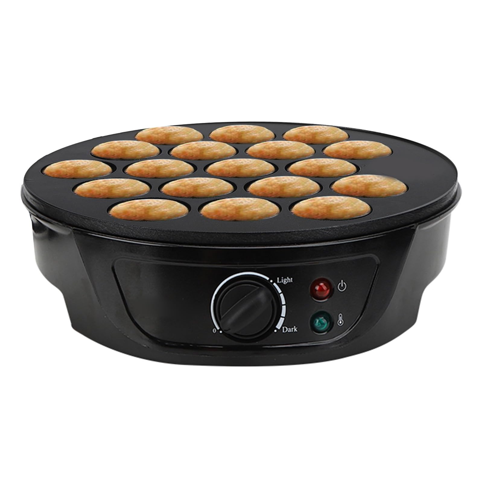lyrlody Macchina per Takoyaki 18 Stampi Rotondi 750W Rivestimento Antiaderente