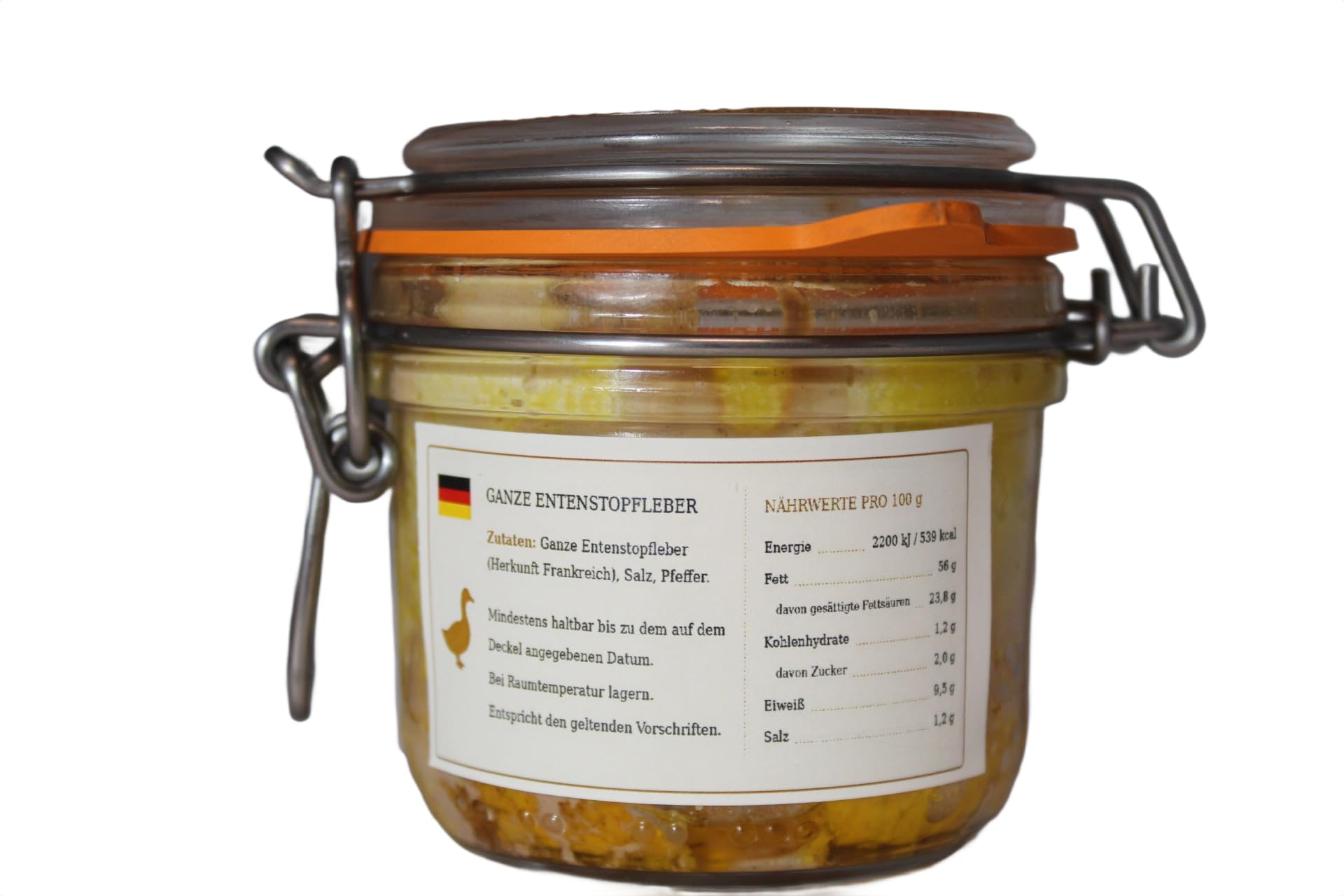 Relais Gourmet Foie Gras de Pato Entero Natural 200 g | Artesanal Francés del Suroeste, sin Conservantes, Aditivos ni Colorantes | Formato para Compartir, Regalo Gourmet para Fiestas y Aperitivos