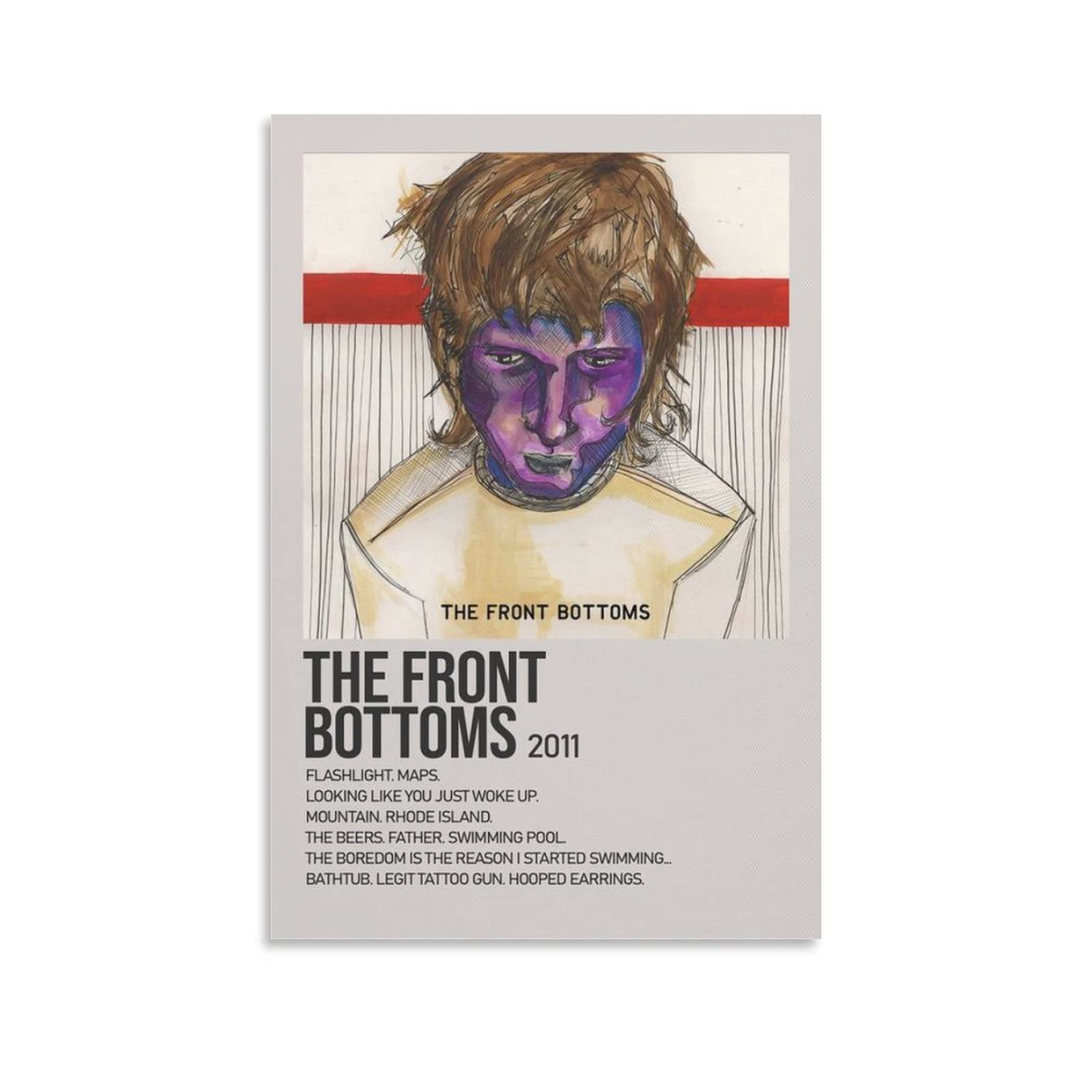 BRYMORThe Front Bottoms Canvas Poster Decorative Painting Wall Art Living Room Posters Bedroom Painting Unframe-style12x18inch(30x45cm)