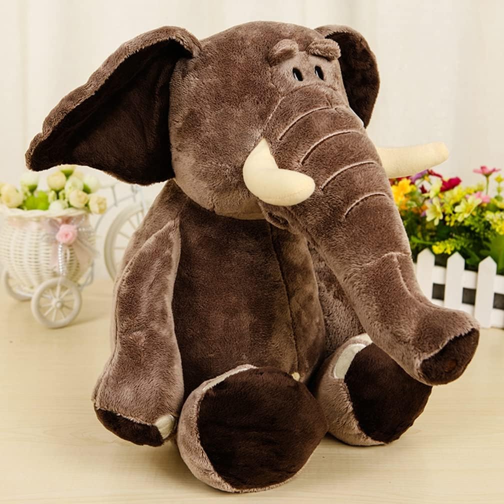 Amazon Co Jp 象 ゾウ 大きい リアル 抱き枕 ぬいぐるみ 人形 横向き寝 寝具 動物 抱き枕 添い寝枕 可愛い ふわふわ 柔らかい ダークグレー 癒し もちもち 快眠グッズ 横寝サポート 55cm インテリア ソフトトイ 誕生日プレゼント 記念日プレゼント 飾り物 おもちゃ