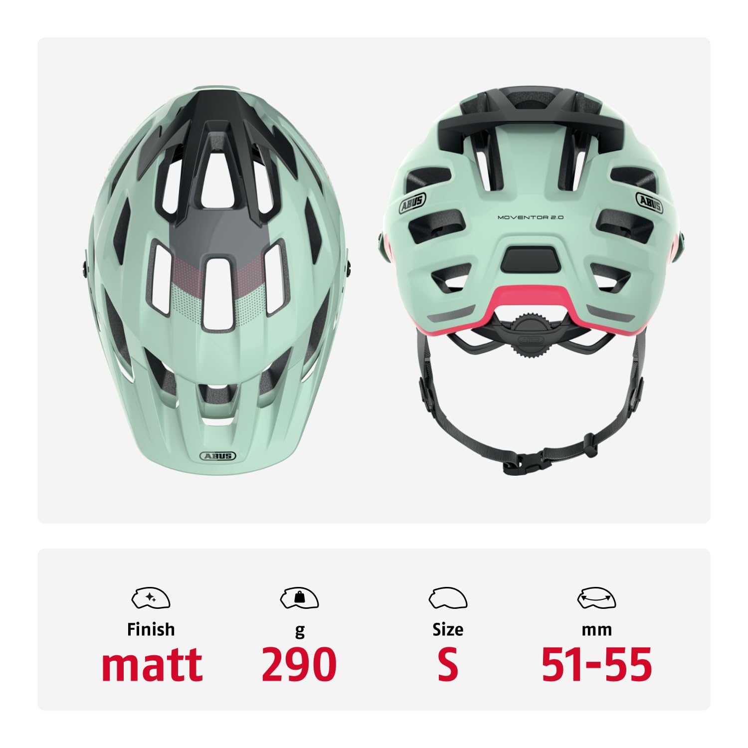 Abus Casco da MTB Moventor 2.0 - casco da bici ad alto comfort nel fuoristrada - casco all-mountain, unisex