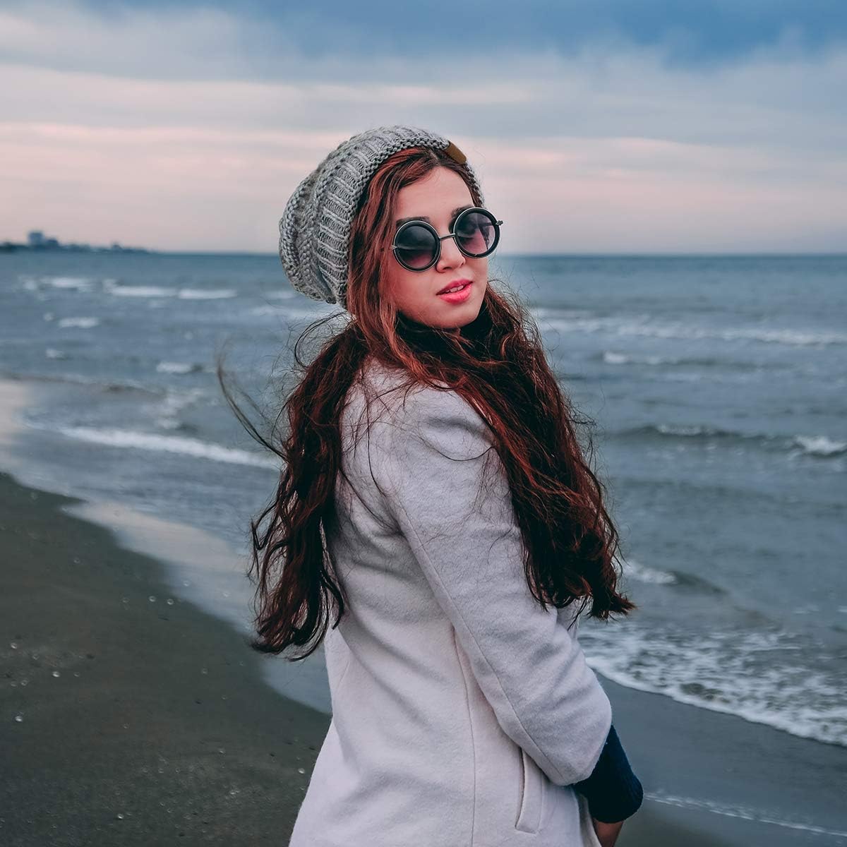 Somaler Knit Beanie Hat for Women Oversize Chunky Winter Slouchy Beanie Hats Ski Cap - Image 6