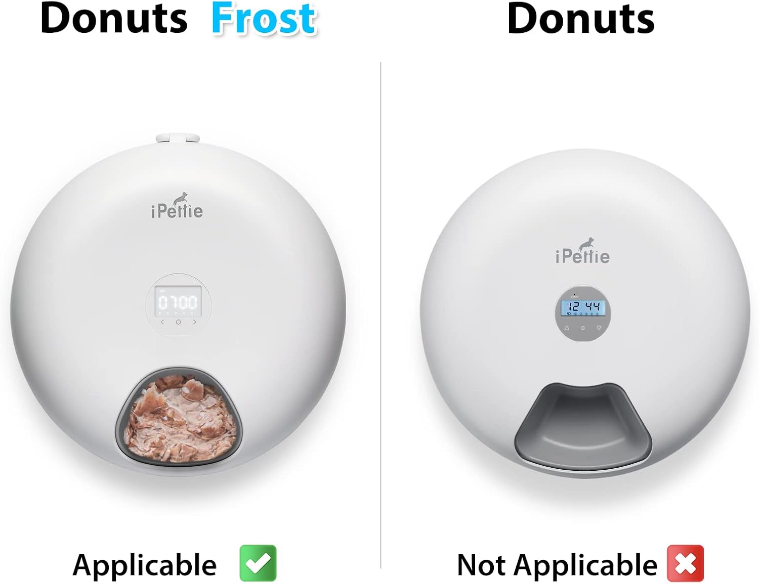 Buy iPettie Donut Frost Feeder with Extra Replacement Ice Packs Bundle
