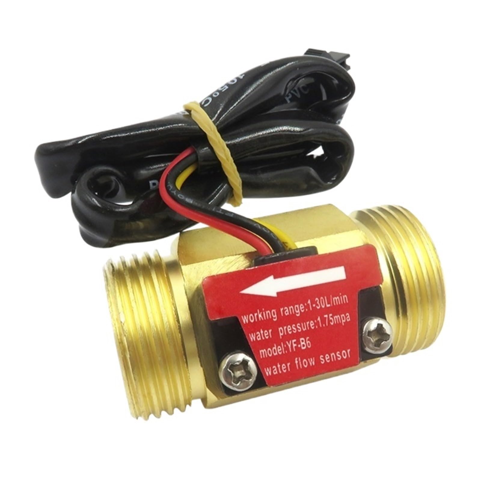 Débitmètre de fluide et capteur de débit d'eau 3/4 pour pompe à chaleur 1-30L/Min