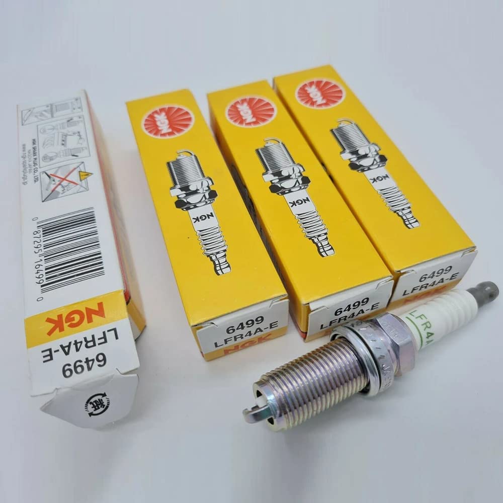 Lot de 4 bougies d'allumage NGK LFR4A-E Mercury Mariner hors-bord 75 80 90 HP EFI 4 temps