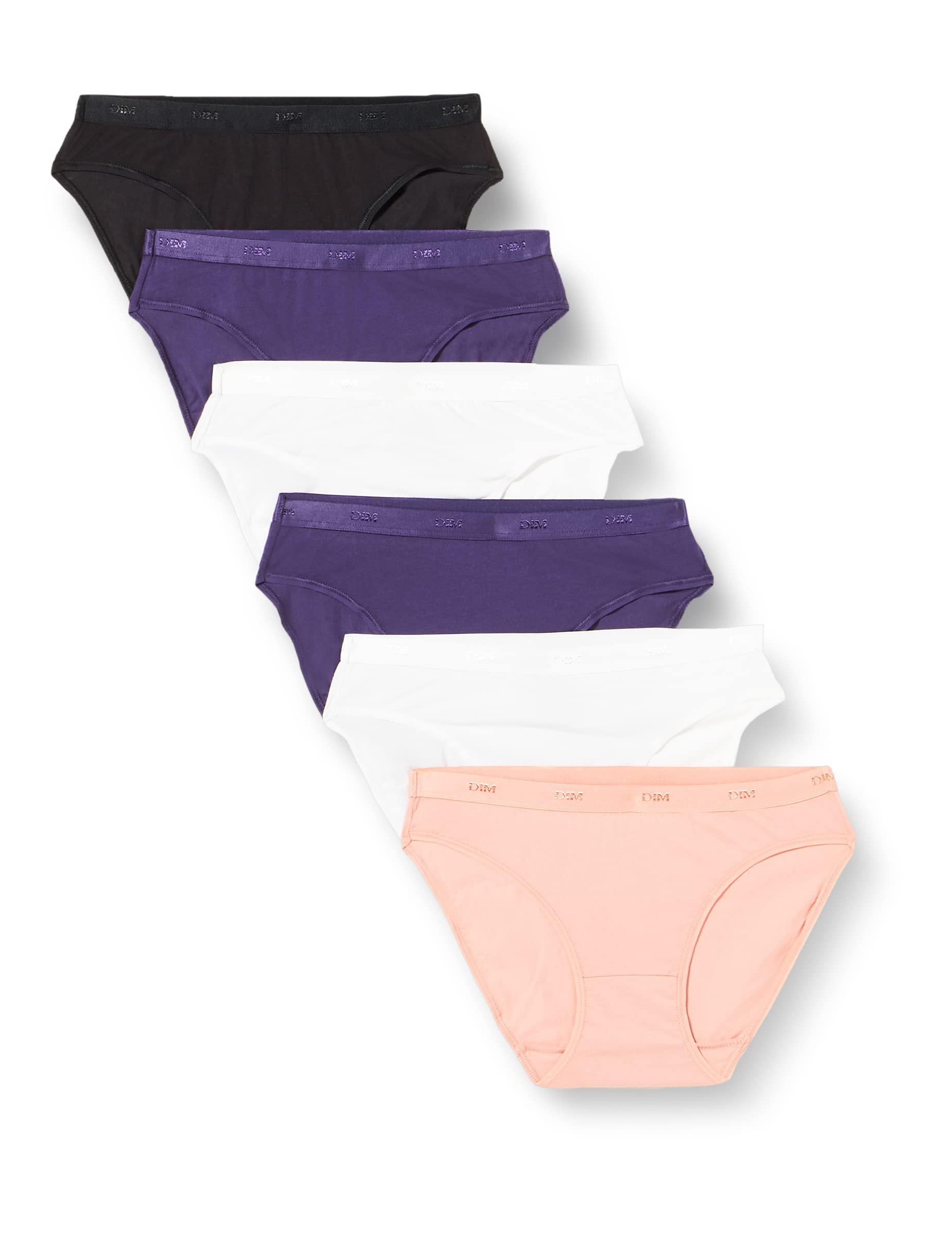 Mutandine Donna DIM - Set Di 5 In Cotone Elasticizzato Multicolore