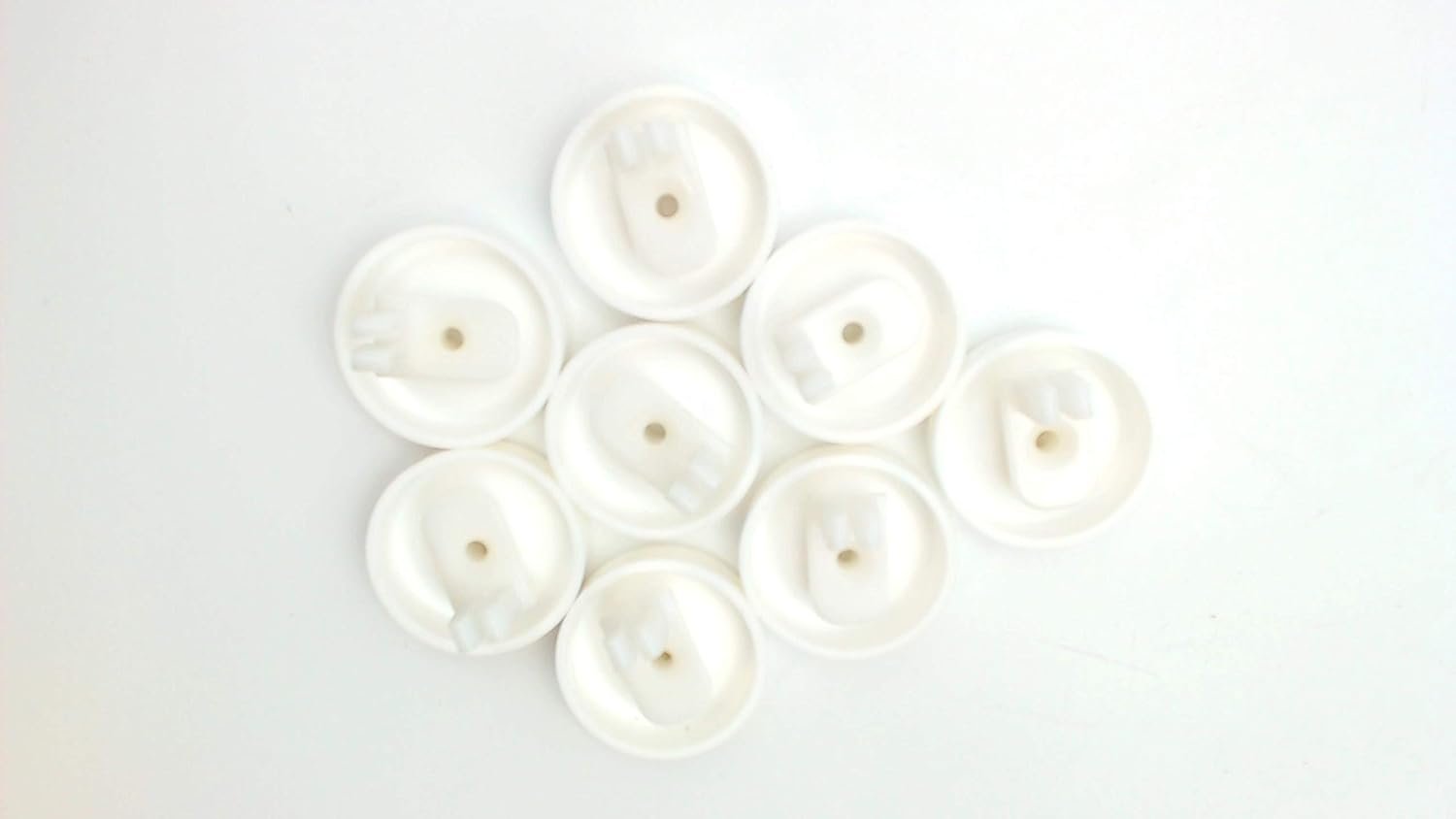 WD12X10074 Dishrack Roller Kit (8 Studs and 8 Rollers) Compatible With General Electric Dishwashers