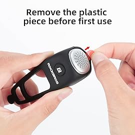 ROCKBROS Electra Bike Bell 90dB Electric Cycling Bells Horn Bicycle Horns Water-Resistant 3 Sound Modes Bike Bells Red