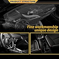 Vista 9 de Cubierta de tablero Compatible con Acura TL 2004 2005 2006 2007 2008 Cubierta de tablero Gris claro Material TPE