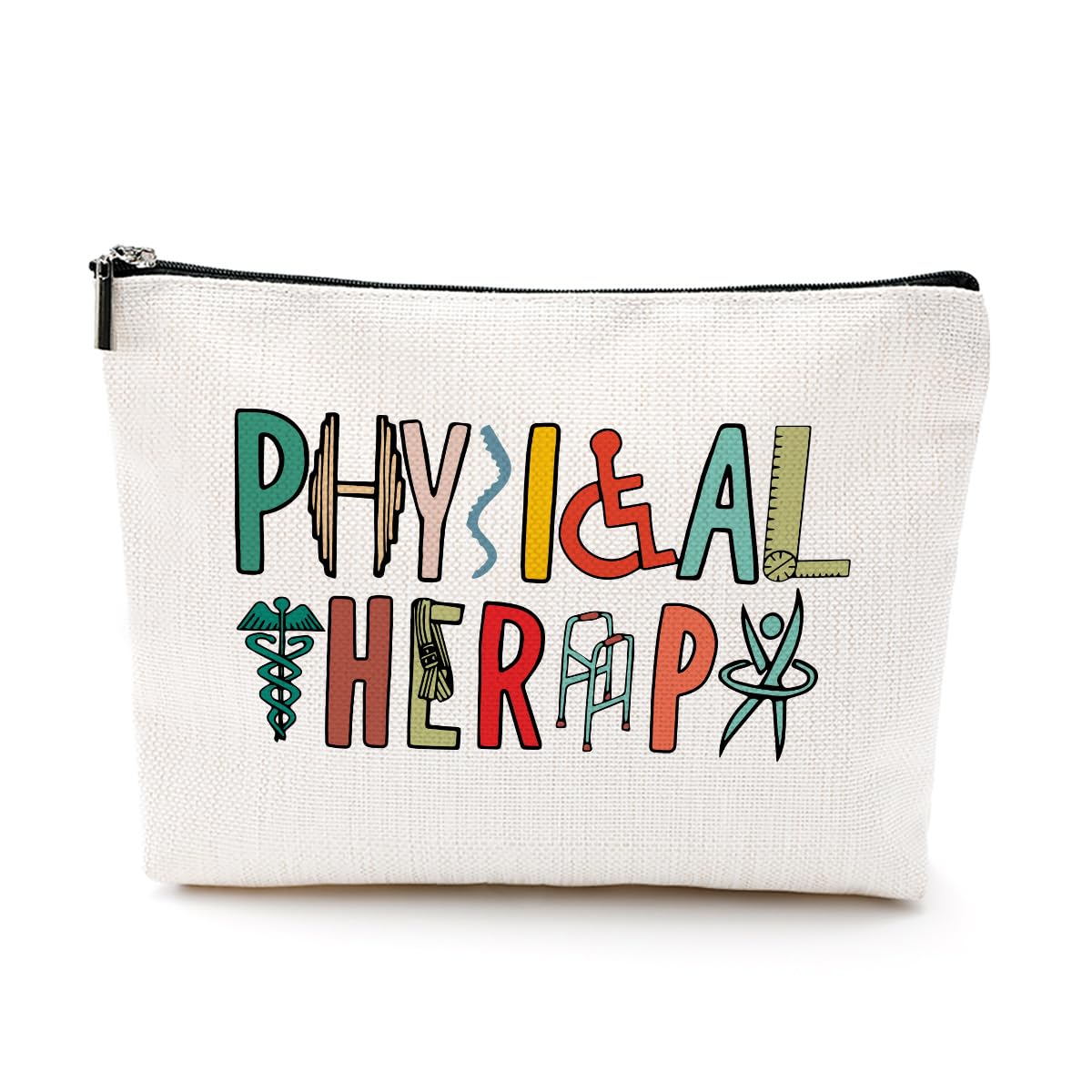 Physical Therapy Gifts Physical Therapist Gifts Makeup Bag Occupational Therapy Gift Inspirational Cosmetic Bag for Women Friend Physiotherapist PT