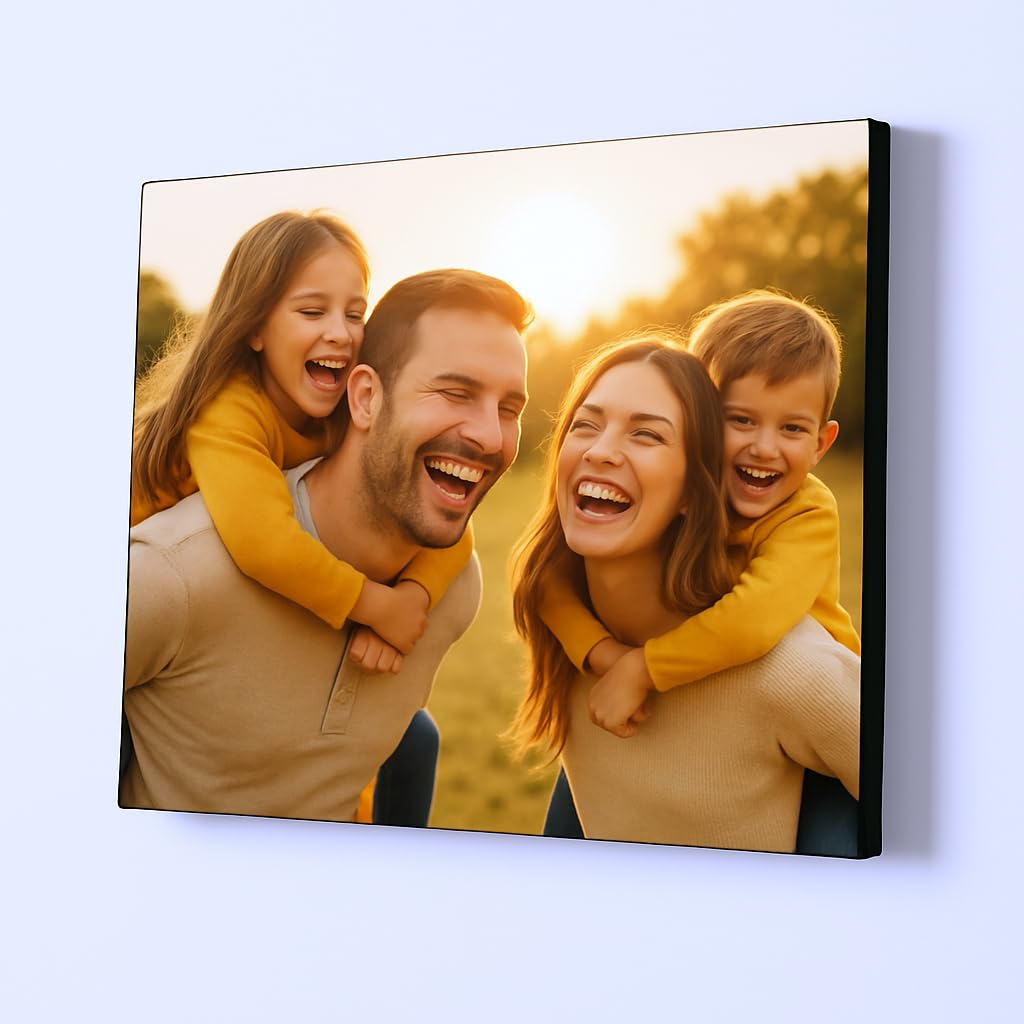 Personalised Canvas Print from Your Photo | Custom Picture Wall Art | Premium Water-Resistant Ink, Ready to Hang | Gift for Home, Office, Bedroom (A1 Size - 34 x 22 Inch)