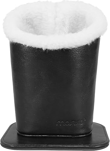 MOSISO Soporte para gafas, funda de piel sintética con forro de felpa con base magnética