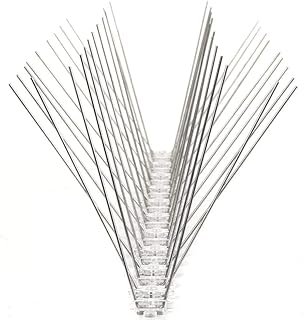 Yaheetech 20PCS Bird Spikes Stainless Steel Pigeon Defense Spikes Wall Fence Bird Arrow Anti Climb Security Spikes Garden Repeller Deterrent for Pigeons/Small Birds/Cats