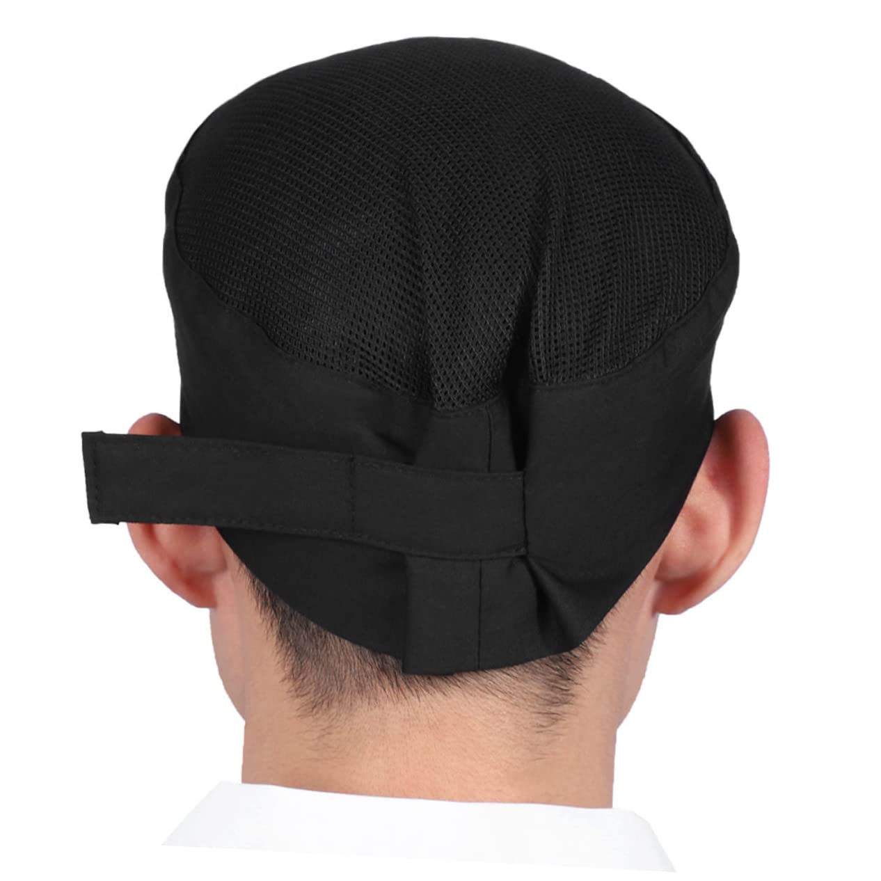 DOITOOL 6 Pz Cappello da Cuoco Berretto da Cuoco Traspirante Calotte Craniche da Cucina Cappelli da Chef da Donna Cappello Bouffant da Chef Soffice Uomini e Donne Coulisse Stoffa