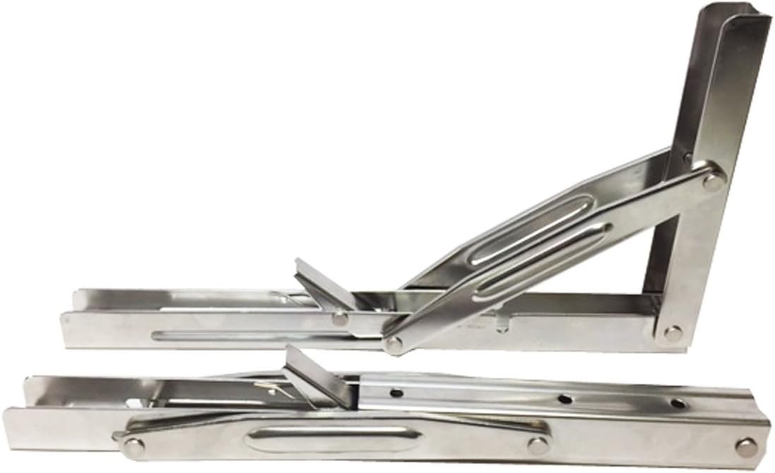 Pactrade Marine (Set of 4) S.S 304 Heavy Duty Boat Folding Table Bracket 11"