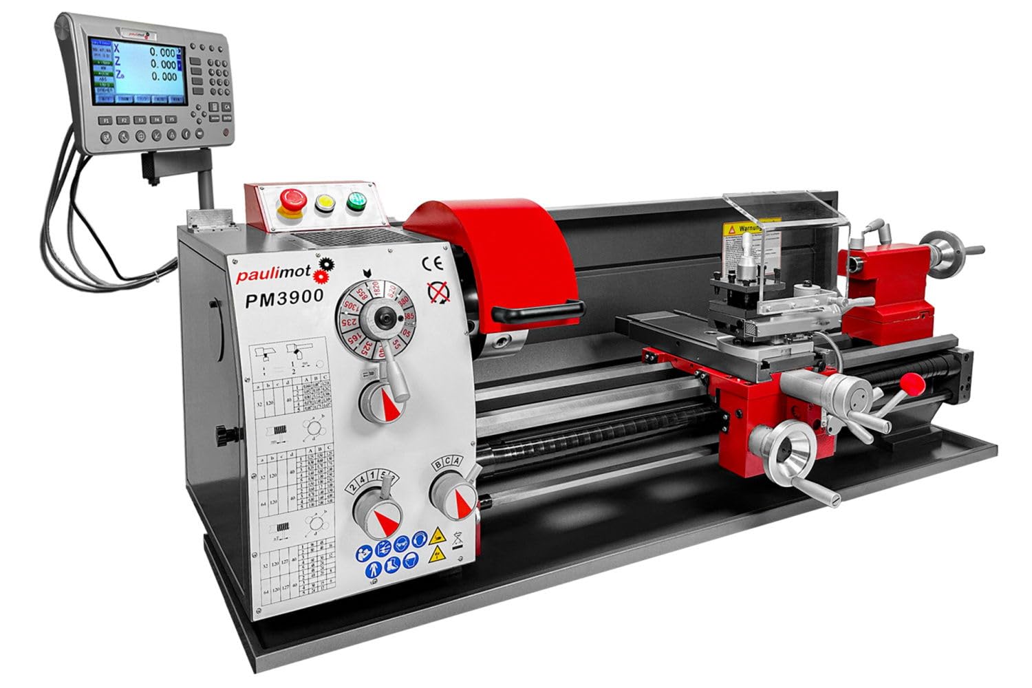 PAULIMOT Drehmaschine PM3900 mit 400 Volt Motor und Messsystem