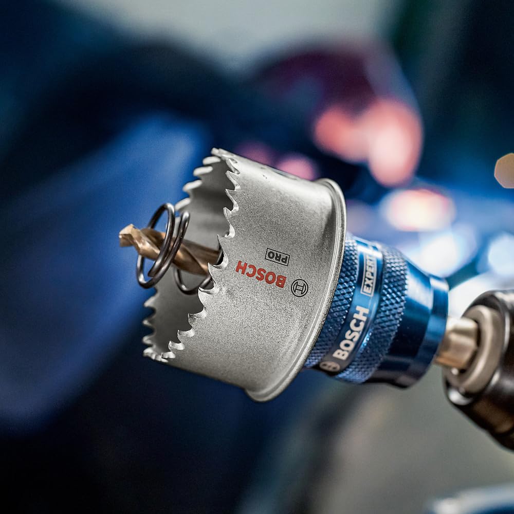 Bosch 1x Sierra de corona PRO Sheet Metal Power Change Plus (para Láminas de acero inoxidable, Láminas de acero, Ø 25 mm, Professional Accesorios Taladro)