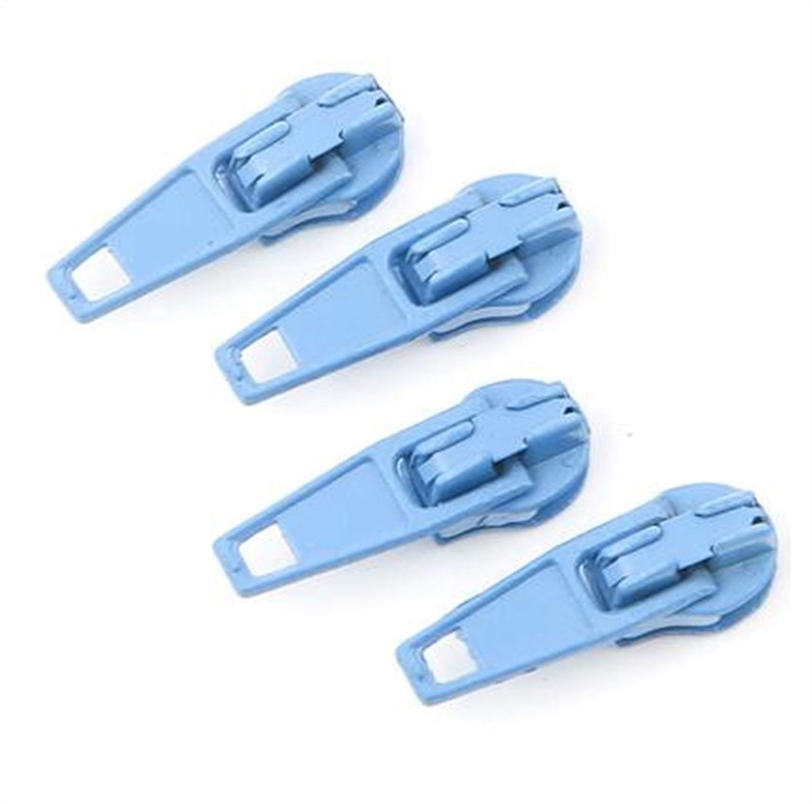Plastic Zipper 10pcs Painting Metal Slider, Multicolor 3# Nylon Puller, for, for Sewing(Blue)