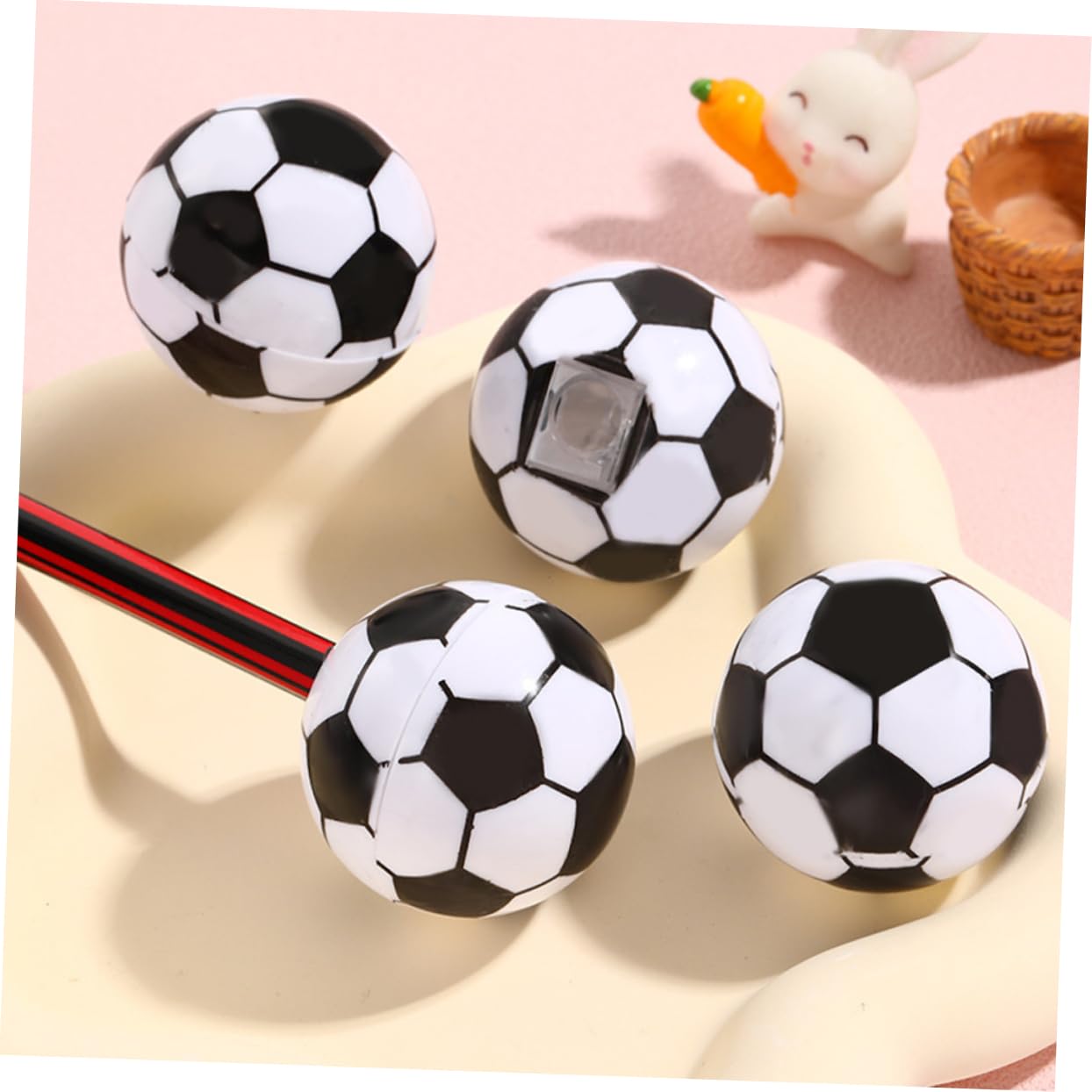Housoutil 5 Set Temperamatite Calcio Temperamatite Portatili Per Studenti Per Scuola E Ufficio Confortevoli E Pratici Per Facile Affilatura 20 Pezzi*5