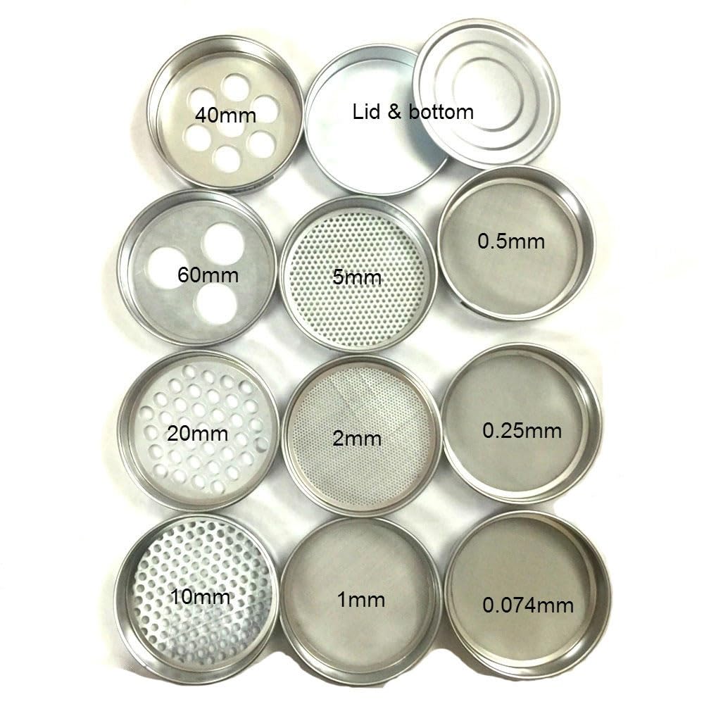 1 Stück 20 cm Premium-Sieb aus 304-Edelstahl – vielseitiges Küchensieb for Backen, Kochen und Zubereiten von Speisen(6mm)