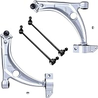 Vista 186 de Detroit Axle - 4 brazos de control traseros para Ford C-Max Focus Mazda 3 5 Volvo C30 C70 S40 V50, 4 brazos de control superior e inferior