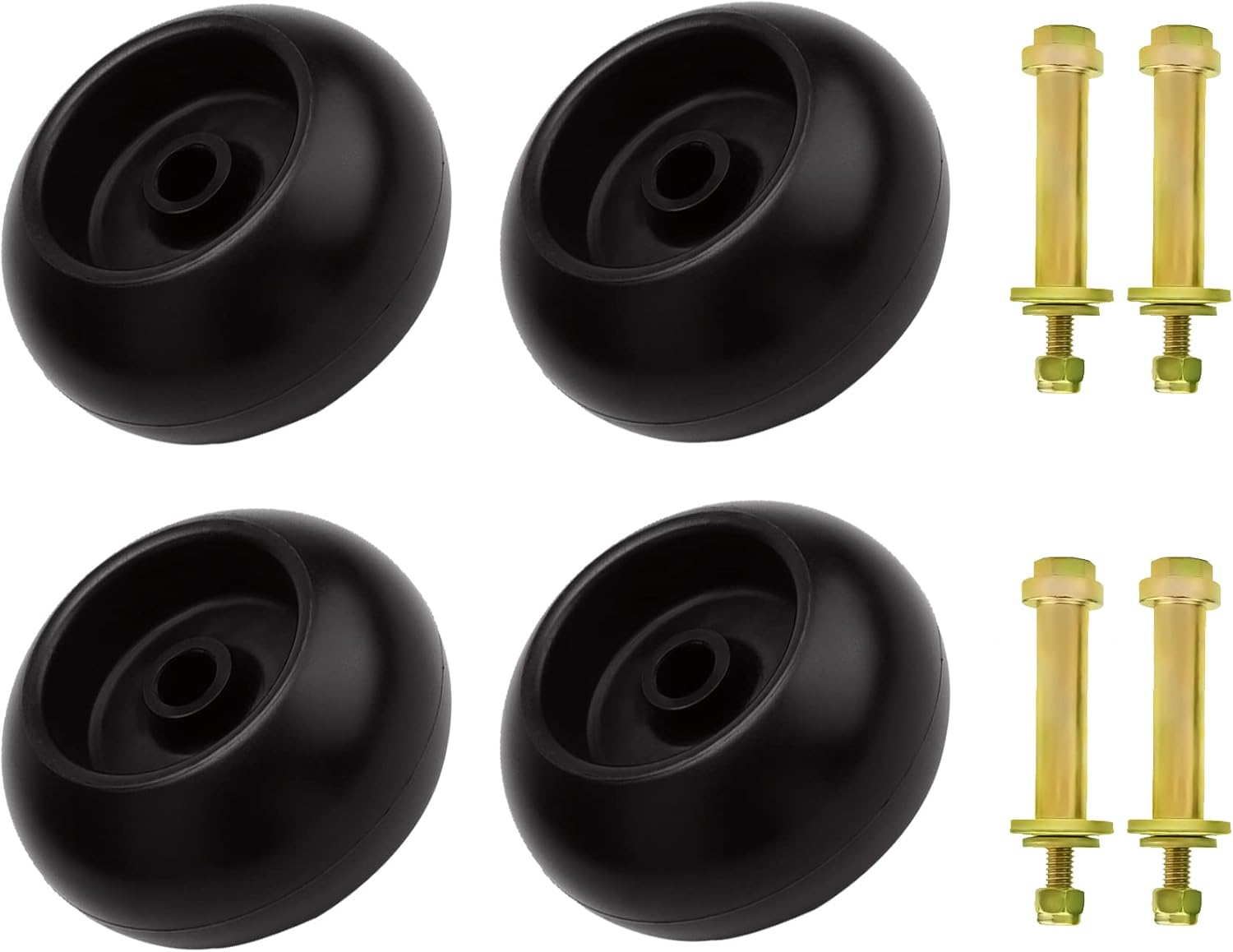 Lawn Mower Deck Wheel Kit For Bad Boy 022-5234-98 Exmark 103-4051 103-7263 & Many Bore 5/8" Wheel Set of 4