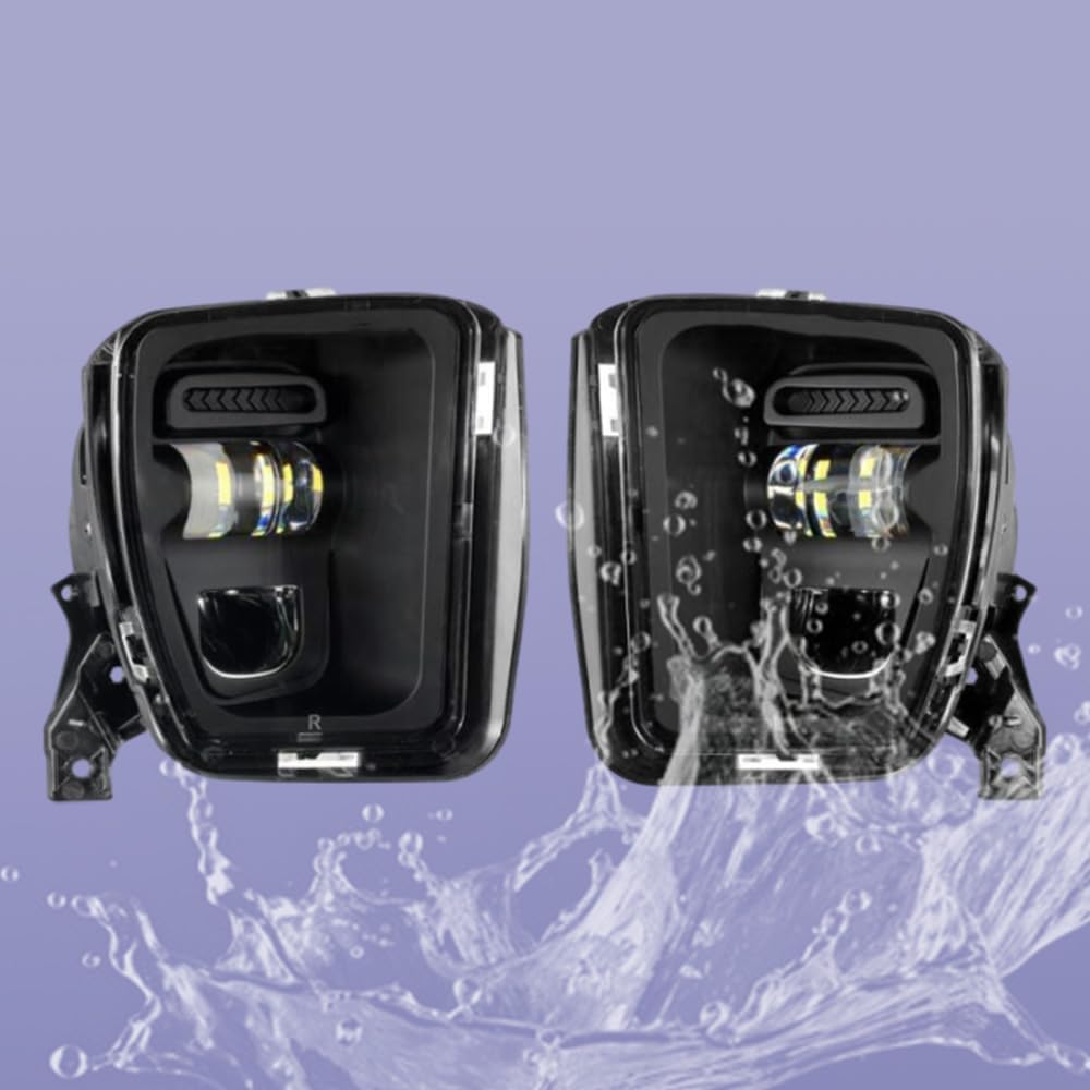 LED Fog Light, Fog Lamps, Replace 68104821AC, 68104820AC, Compatible with Dodge Ram 1500 2013-2018, 2 pcs