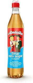Almdudler Zuckerfrei Sirup 700 ml - Kräuterlimonaden-Sirup ohne Zucker - ergibt ca. 7 Liter Limonade - Original Alpenkräuter Geschmack