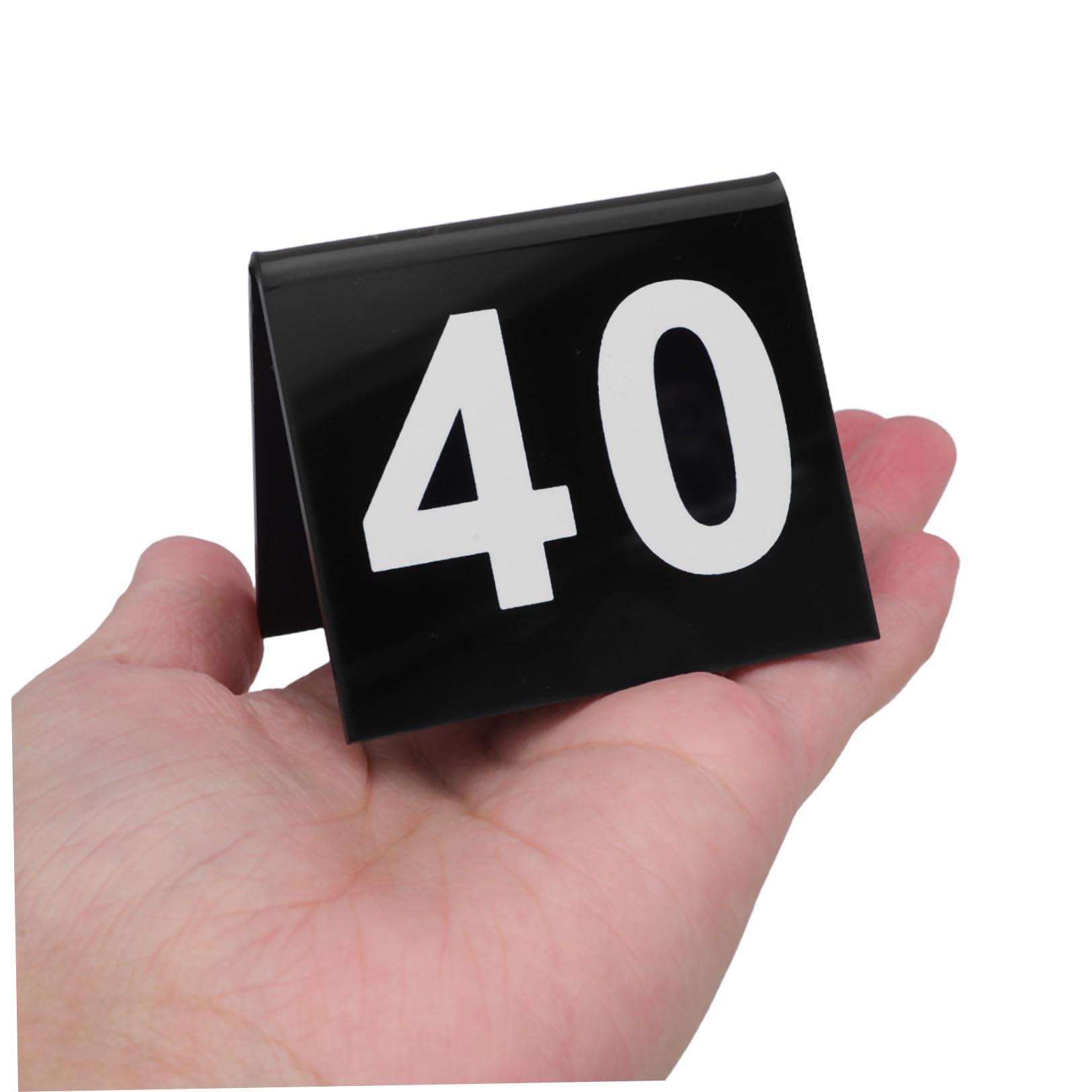Sosoport Números de Mesa de Acrílico 1-50 Base en V para Mesa