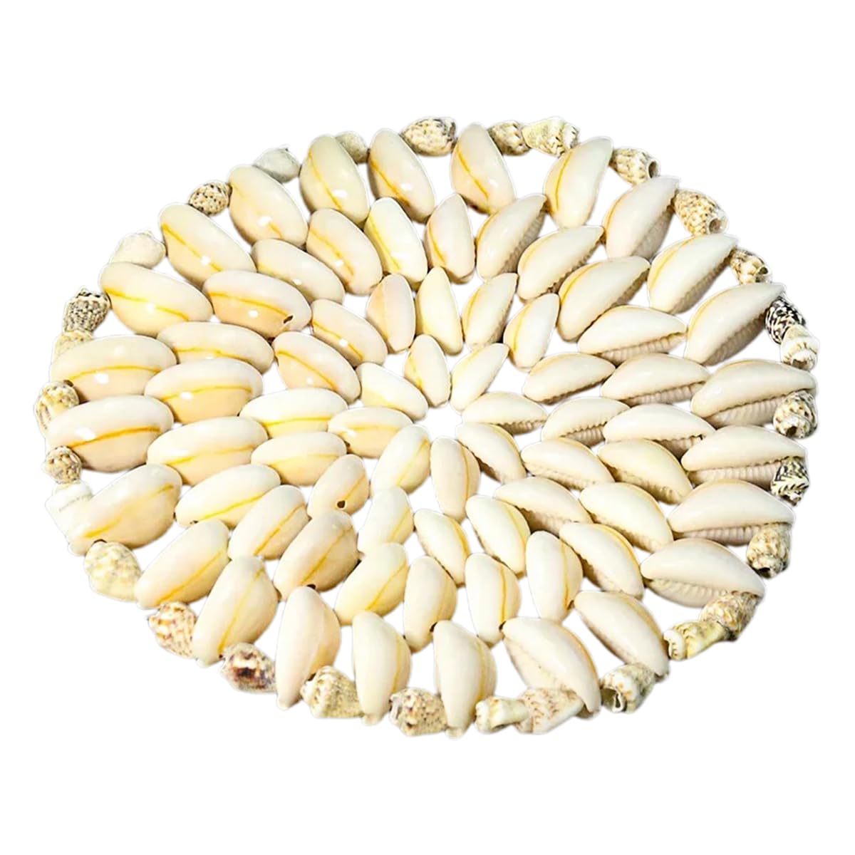 Dessous de verre isolant thermique blanc en coquillage pour cuisine