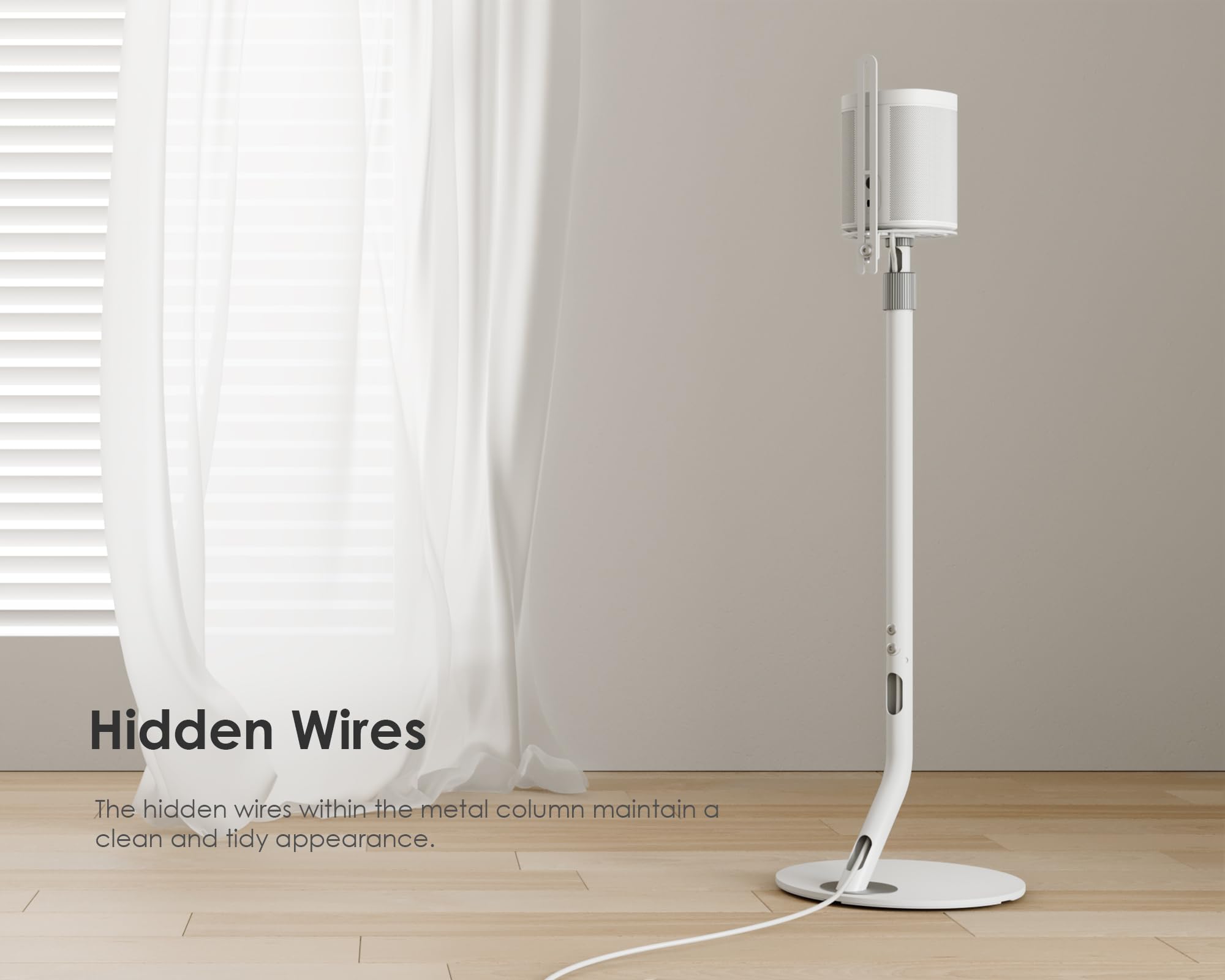 FITUEYES Supporto Casse Audio Regolazione in Altezza Serie Master
