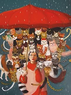 New York Puzzle Company - Janet Hill The Cat Countess - 1000 Piece Jigsaw Puzzle