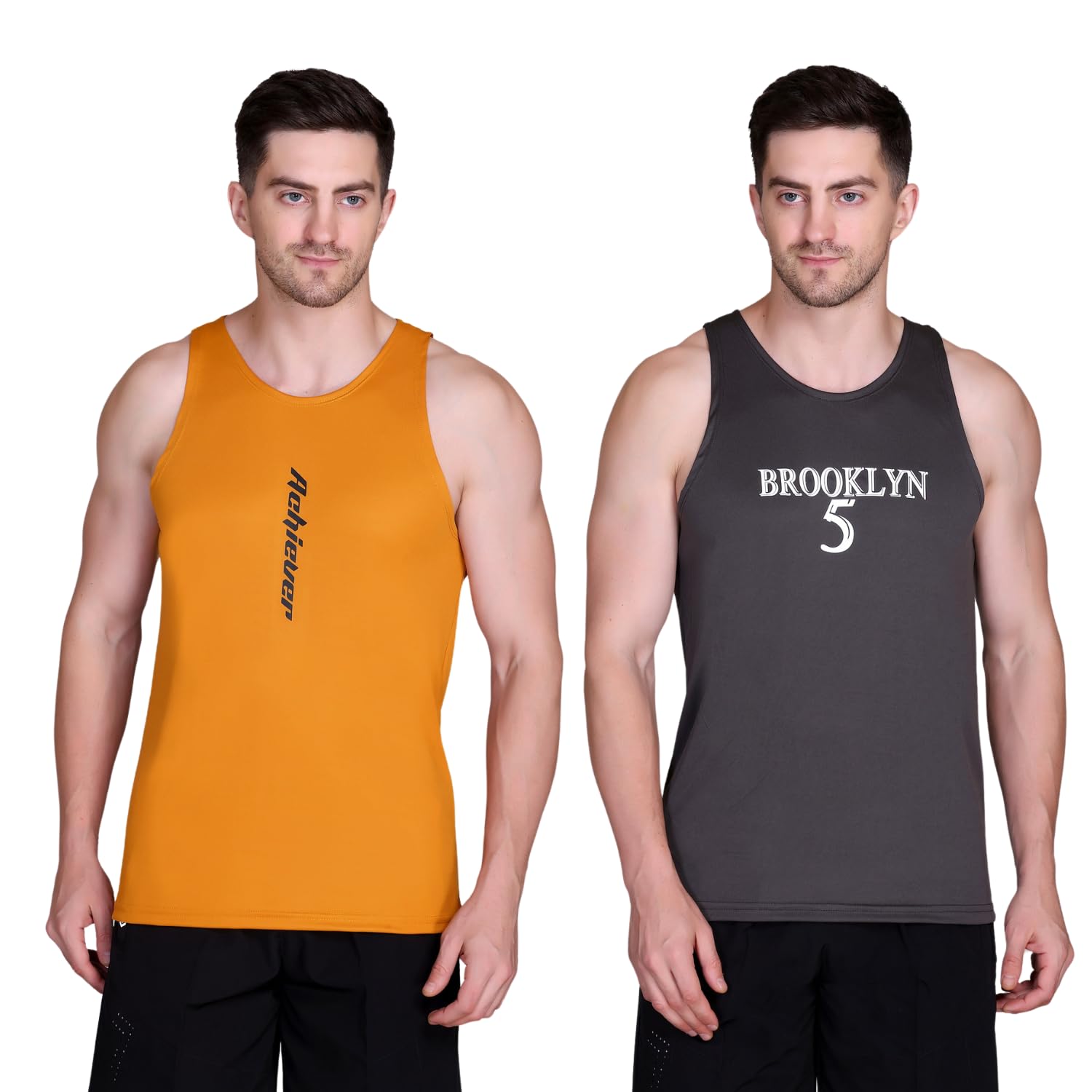 antiloop Men's Vest || Printed Sleeveless T Shirt for Men ||Sando for Men || Gym Vest Pack of 2-picture-6