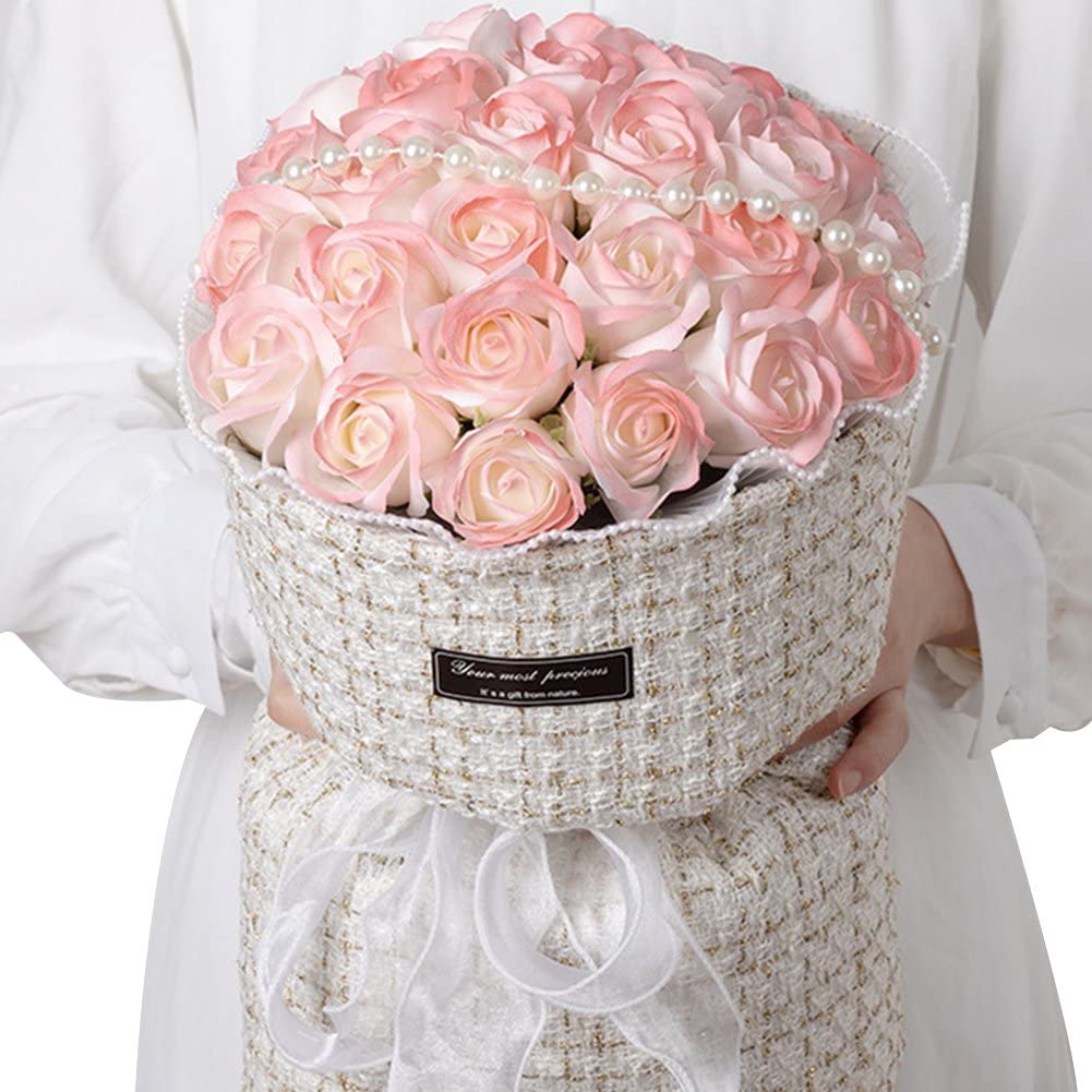 Bouquet de roses de savon haut de gamme pour anniversaire et mariage
