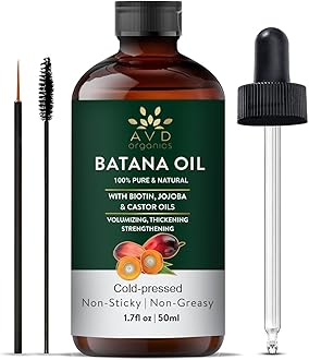 Batana Oil for Hair Growth | 100% Pure & Natural Oil for Hair, Skin & Eyebrows | Raw Batana Nourishing & Volumizing | Ideal for Men & Women | 1.7 fl oz