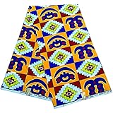 RONVITAL Africa Wax Hollandais 6yard Batik Fabric Dutch Wax Patchwork Sewing Dress Craft Loincloth...