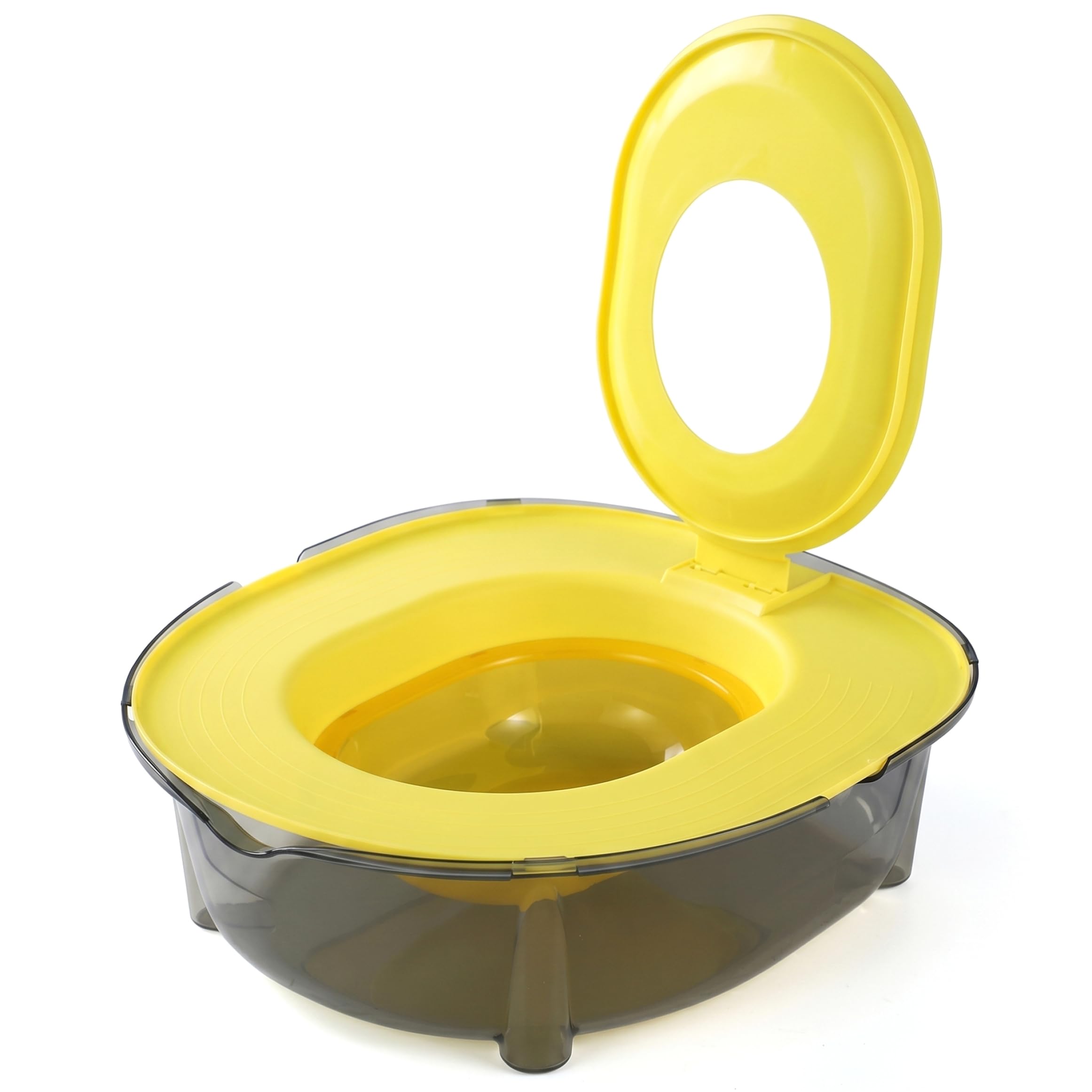 Kit de adiestramiento para IR al baño para Gatos, Kit de adiestramiento para IR al baño para Gatos: desechable, Control de olores, antisalpicaduras, Base Gruesa antivuelco (Amarillo).