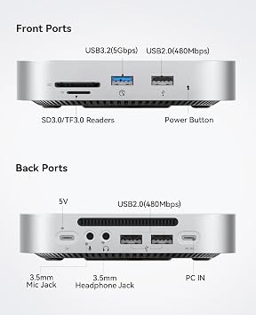 ORICO MiniMate 5Gbps Mac mini M6/M5 Pro/M4 Hub Mit 1TB SSD