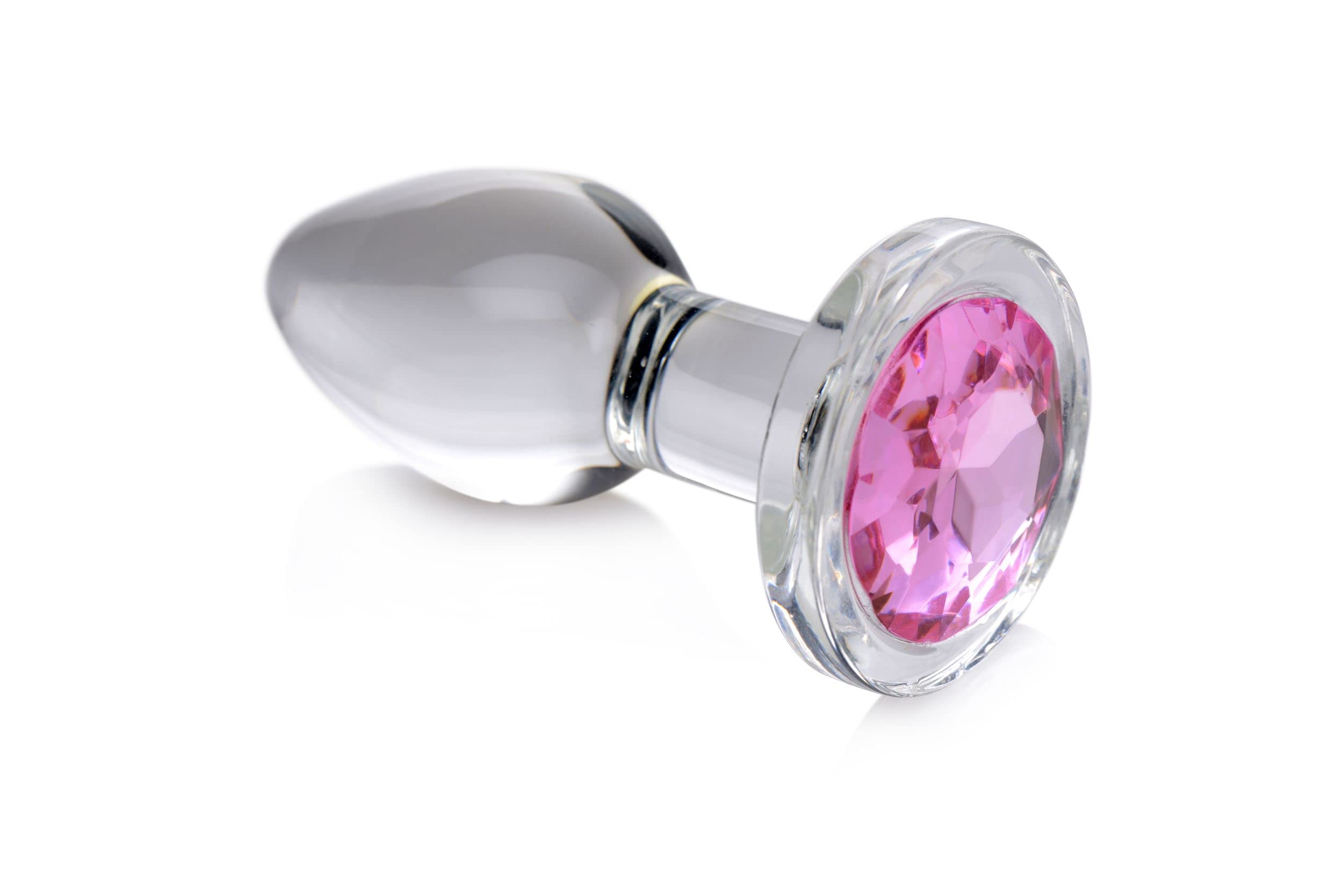 Amazon.com: Pink Gem Glass Anal Plug