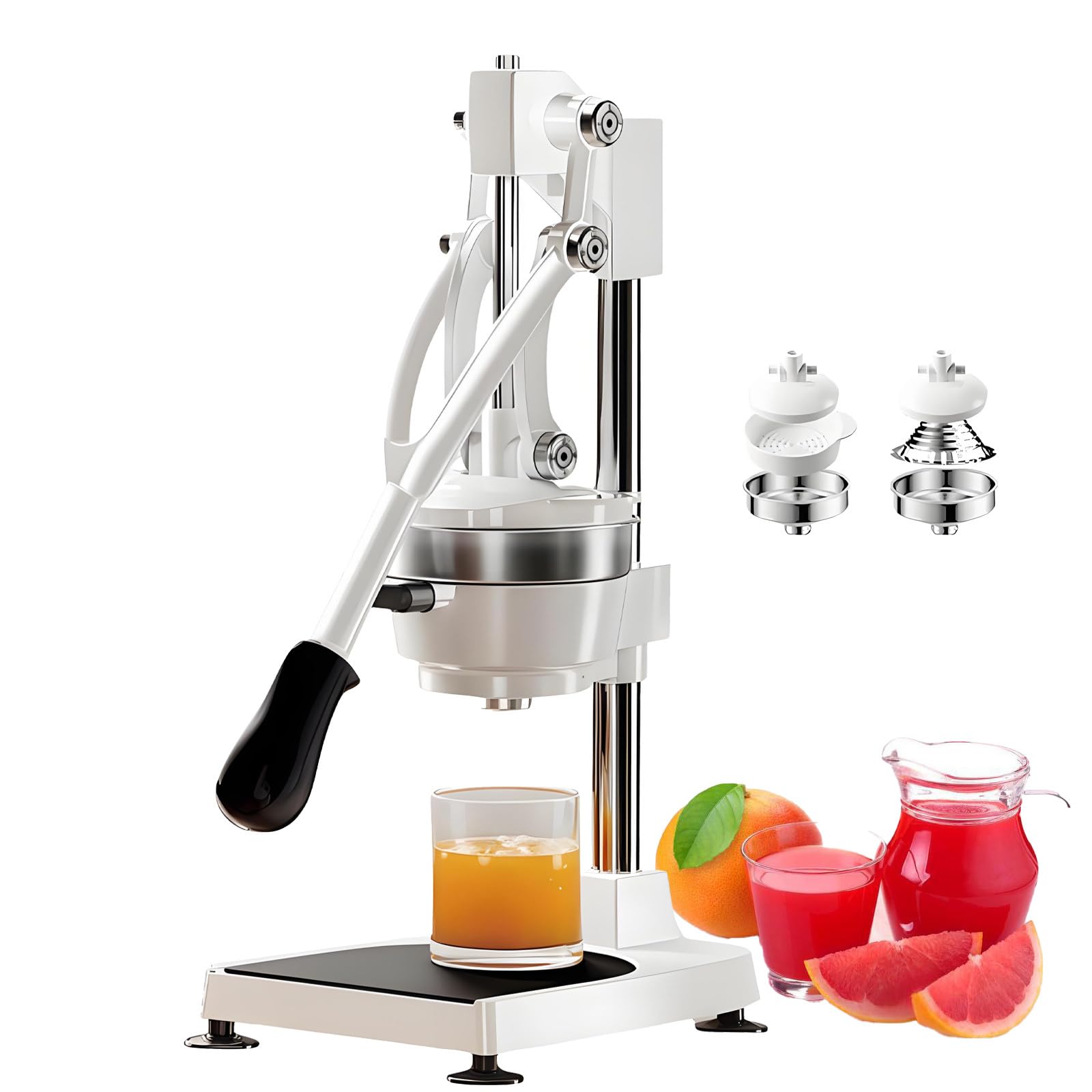 GSHSHOU Stainless Steel Manual Citrus Squeezer Orange Juicer Machine Support Commercial & Household For Lemons Limes Grapefruits Pomegranate