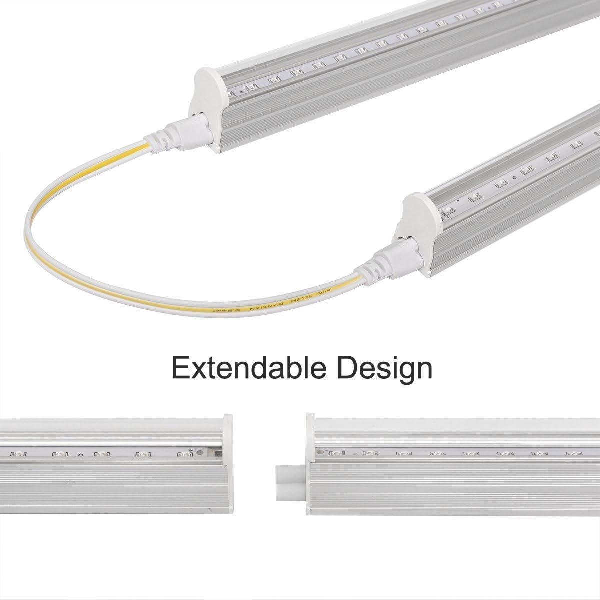 UV LED Blacklight bar 10w 2ft T5 Integrated Bulb Black Light Fixture for Blacklight Poster and Party Fun Atmosphere with Built-in ON/Off Switch