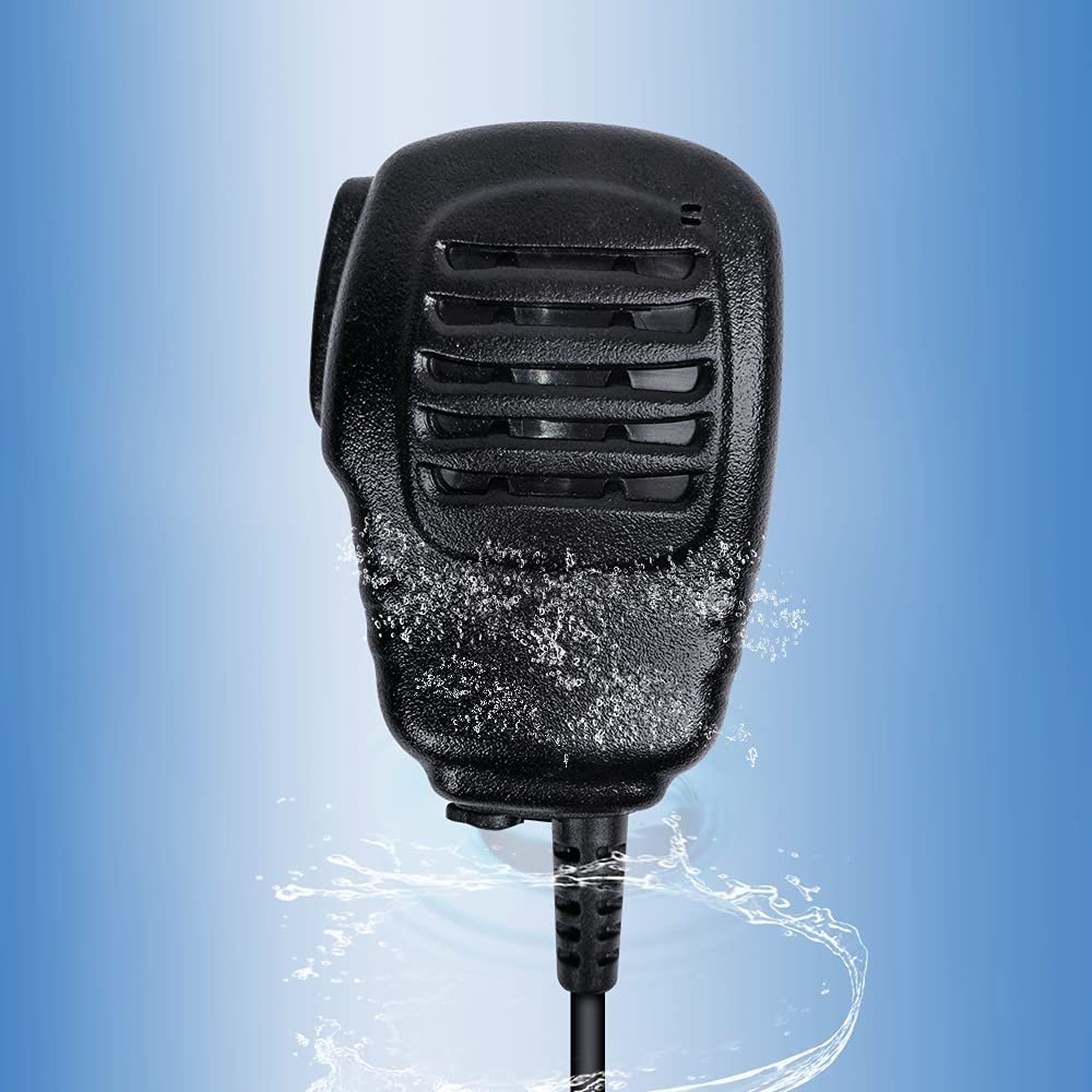 Micro Haut-Parleur Radio 2 Voies Portable IP54 Avec Clip - Compatible Kenwood, Baofeng, TYT