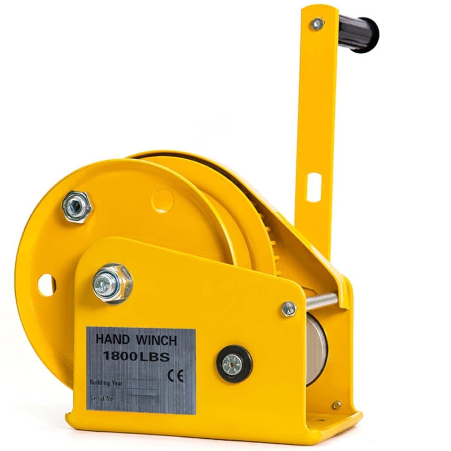 Treuil manuel 544 kg avec câble acier et cliquet double engrenage