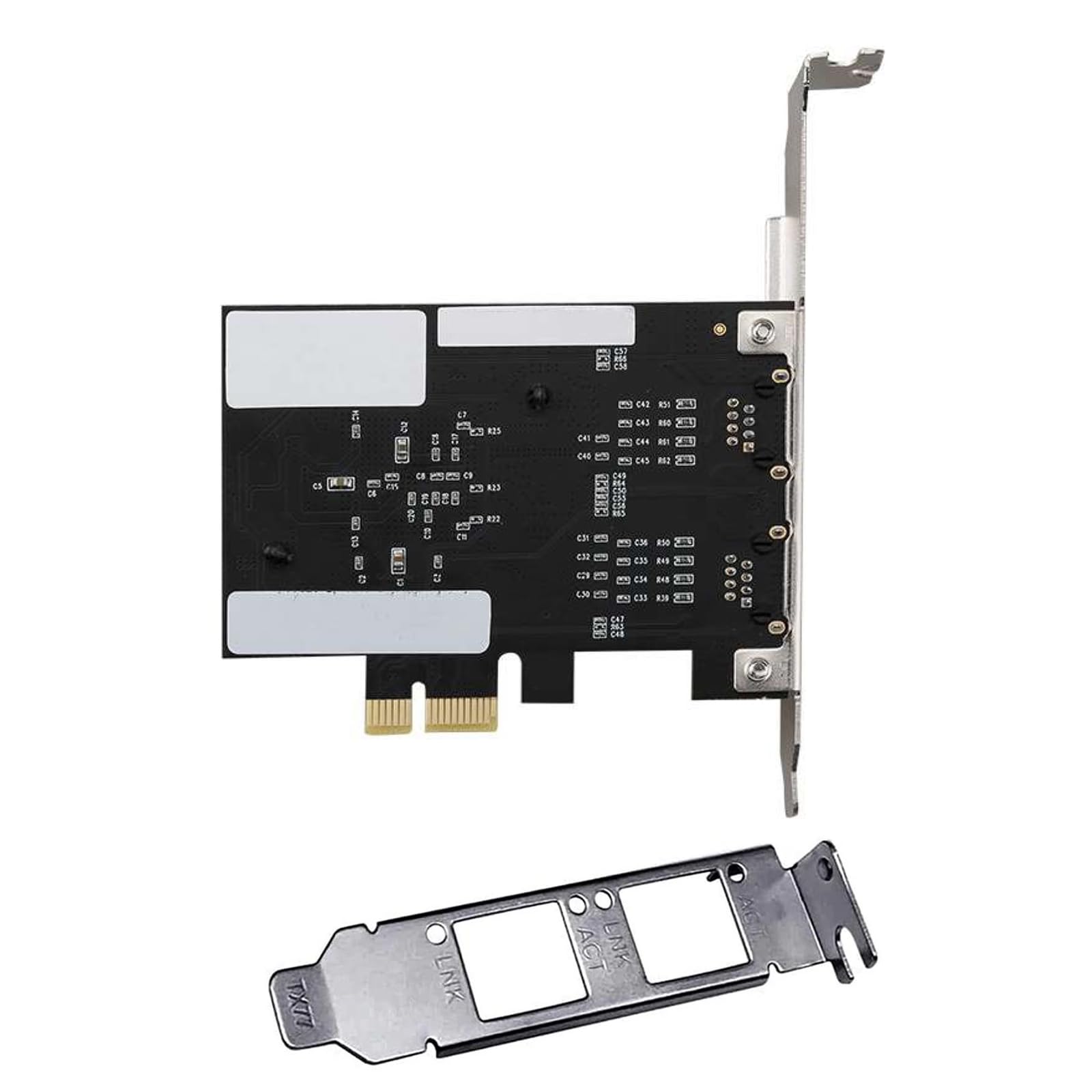 Dwuportowy gigabitowy adapter sieciowy PCIE 1000M PCI Express Ethernet Adapter z niską przegrodą